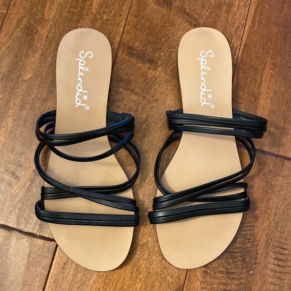 Splendid Shoes - Splendid Black Strappy Sandals Sz 6.5